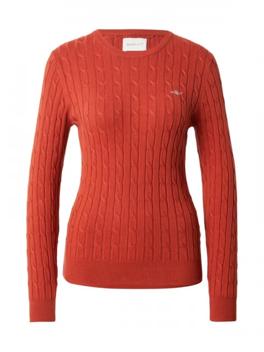 Foto van product GANT Trui lichtgrijs / oranjerood