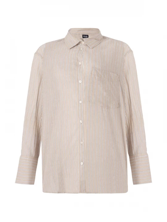 Foto van product GAP Blouse beige / donkergrijs / wit