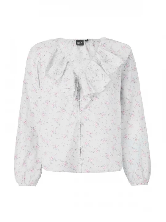Foto van product GAP Blouse kaki / pastelgroen / lila / orchidee