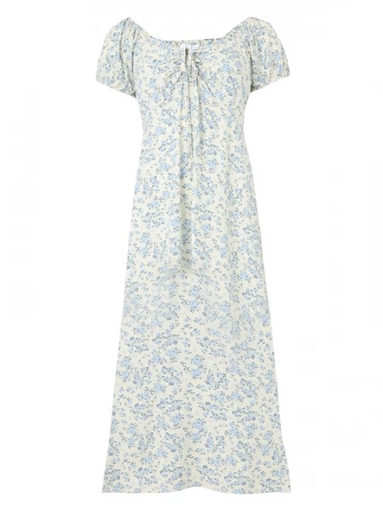 Foto van product GAP Jurk lichtbeige / enziaan / pastelblauw