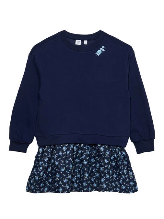 Foto van product GAP Jurk navy / pastelblauw / lichtblauw / olijfgroen