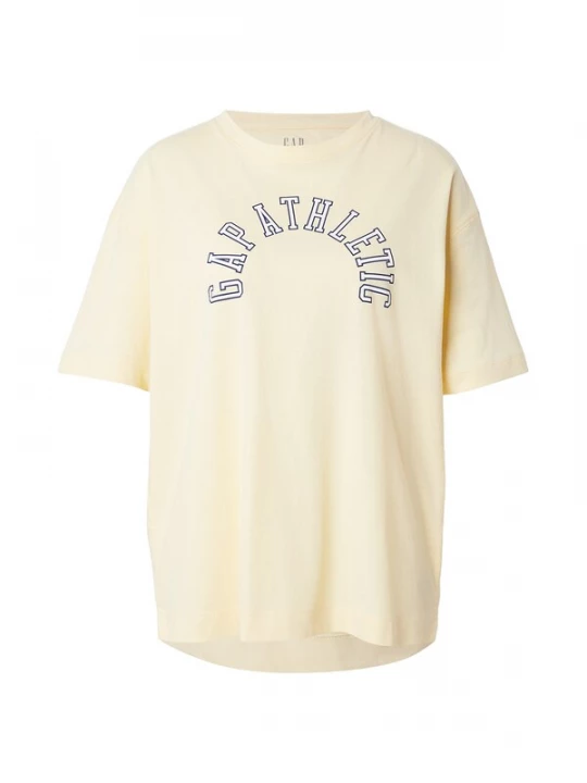 Foto van product GAP Oversized shirt lichtgeel / zwart / wit
