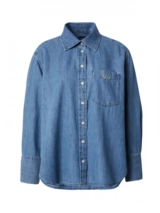 Foto van product Gap Petite Blouse blauw denim