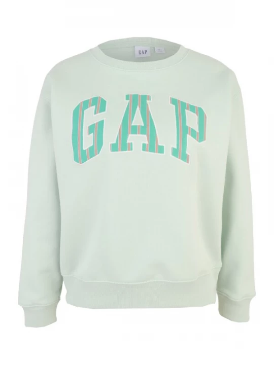Foto van product Gap Petite Sweatshirt 'HERITAGE' mintgroen / lichtgroen / lichtoranje / wit