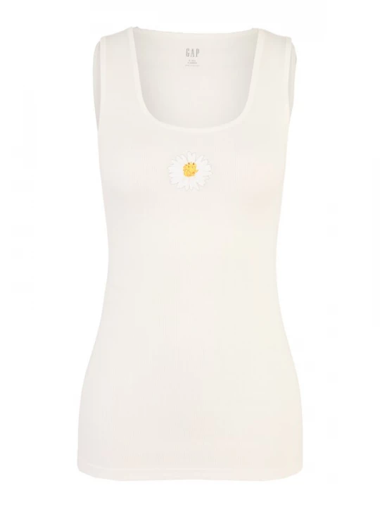 Foto van product Gap Petite Top geel / wit / natuurwit