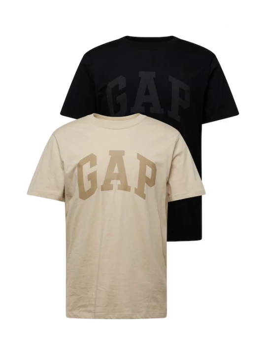 Foto van product GAP Shirt beige / donkerbeige / donkergrijs / zwart