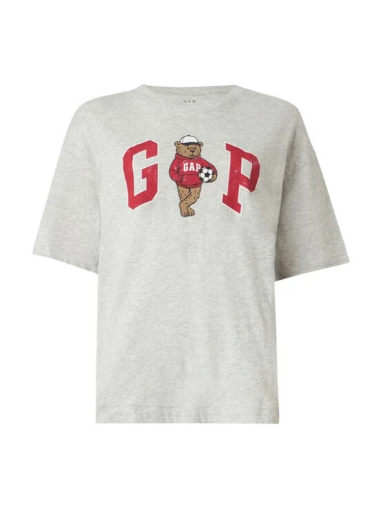 Foto van product GAP Shirt 'BRANNAN' pueblo / grijs gemêleerd / grenadine / wit