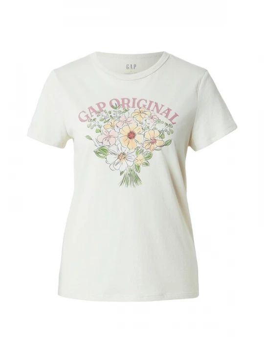 Foto van product GAP Shirt ecru / lichtgeel / kiwi / oudroze