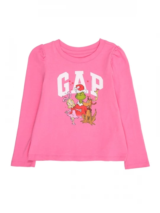 Foto van product GAP Shirt kiwi / lichtroze / rood / wit