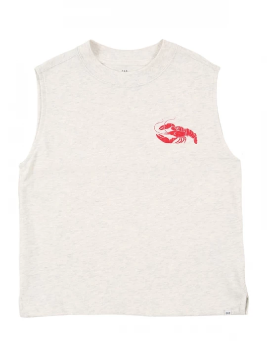 Foto van product GAP Shirt lichtgrijs / knalrood