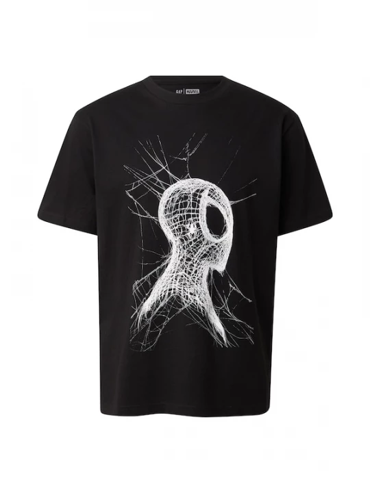 Foto van product GAP Shirt 'MVL SPIDERMAN' zwart / wit