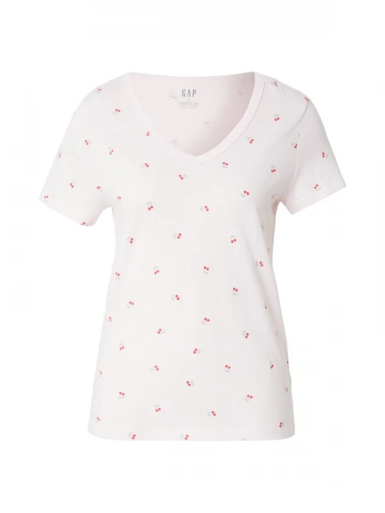 Foto van product GAP Shirt pastelgroen / watermeloen rood / wit