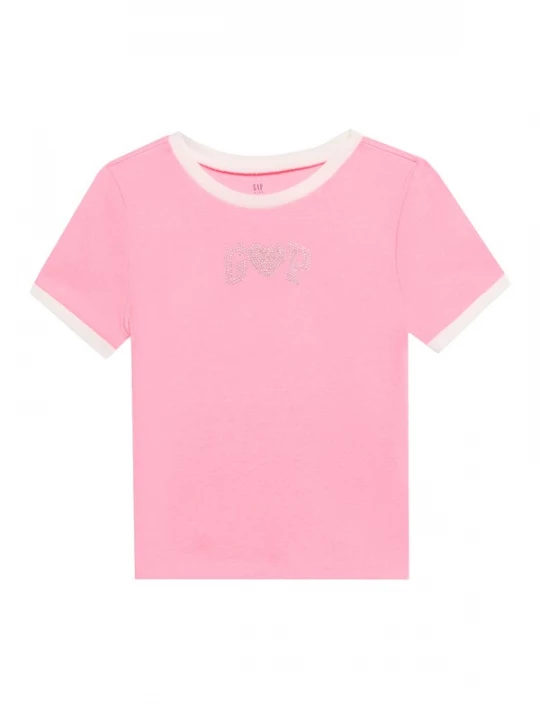 Foto van product GAP Shirt rosa / wit