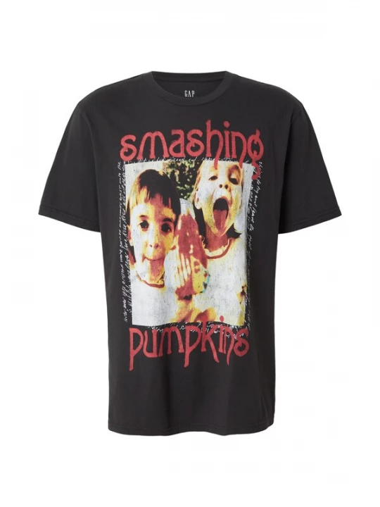 Foto van product GAP Shirt 'Smashing Pumpkins' grafiet / lichtgroen / lichtoranje / rood