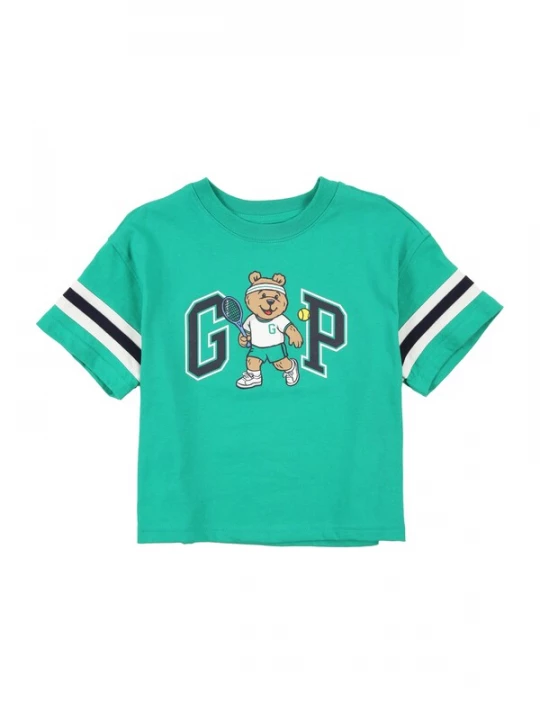 Foto van product GAP Shirt 'TEAM BRANNAN' lichtbruin / groen / zwart / wit