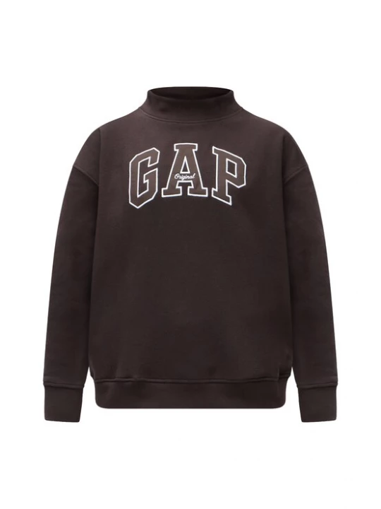Foto van product GAP Sweatshirt chocoladebruin / wit