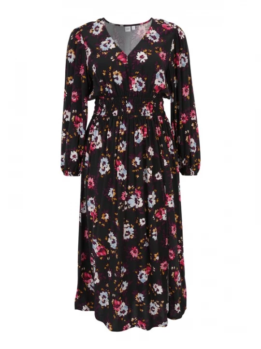 Foto van product Gap Tall Jurk cognac / pink / zwart / wit