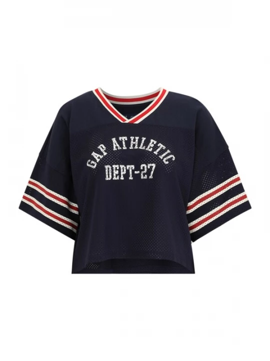 Foto van product Gap Tall Shirt navy / rood / wit
