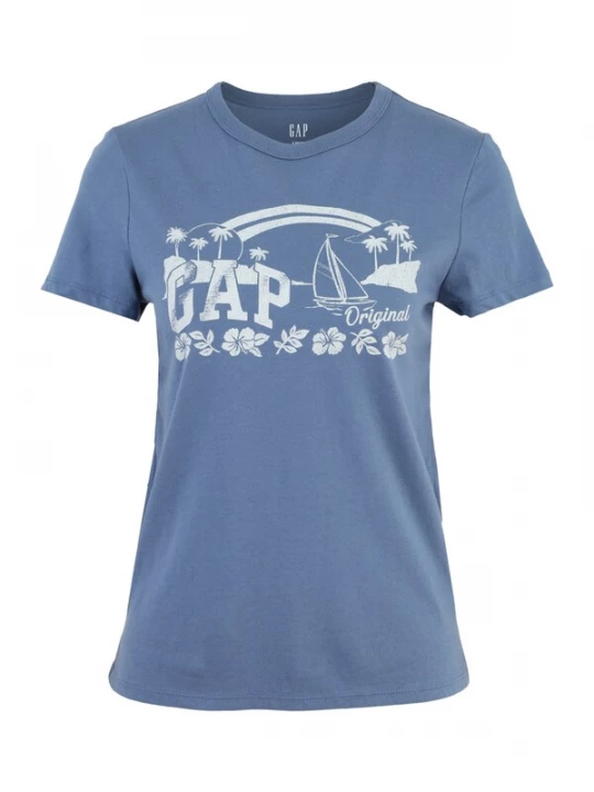 Foto van product Gap Tall Shirt smoky blue / wit