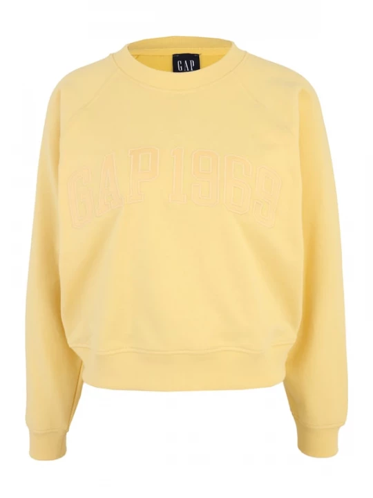Foto van product Gap Tall Sweatshirt geel / pasteelgeel