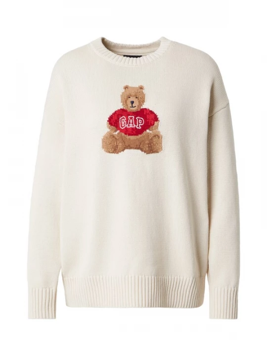 Foto van product GAP Trui beige / cappuccino / lichtbruin / rood
