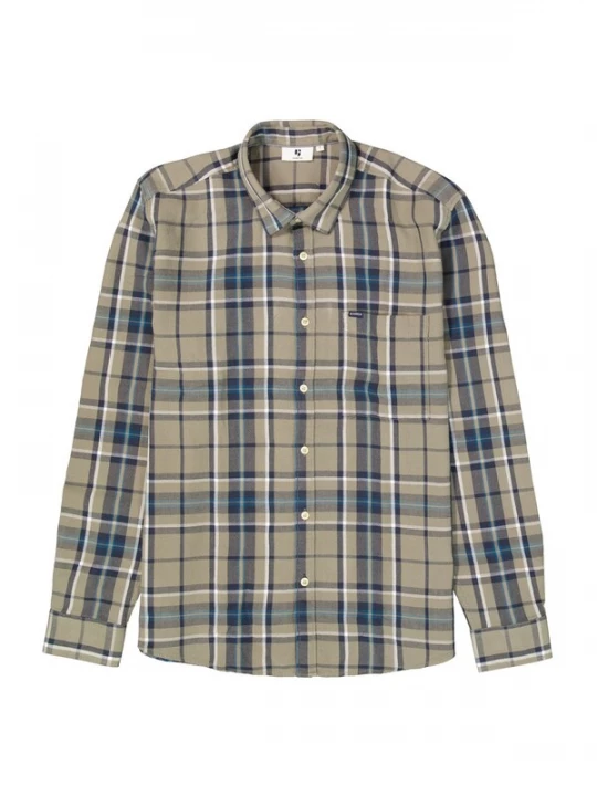 Foto van product GARCIA Overhemd navy / bruin / offwhite