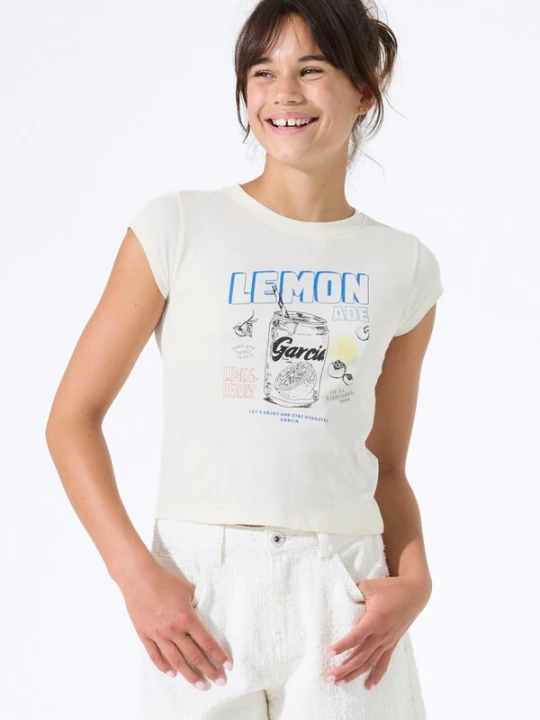 Foto van product GARCIA Shirt azuur / geel / zwart / wit