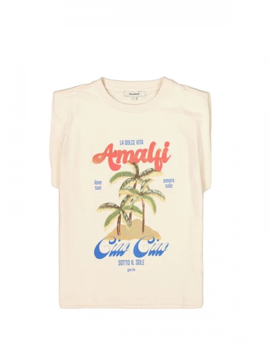 Foto van product GARCIA Shirt 'Garcia - Dames t-shirt' crème