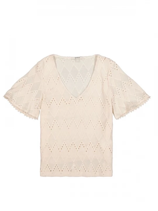 Foto van product GARCIA Shirt 'Garcia - Dames t-shirt' crème
