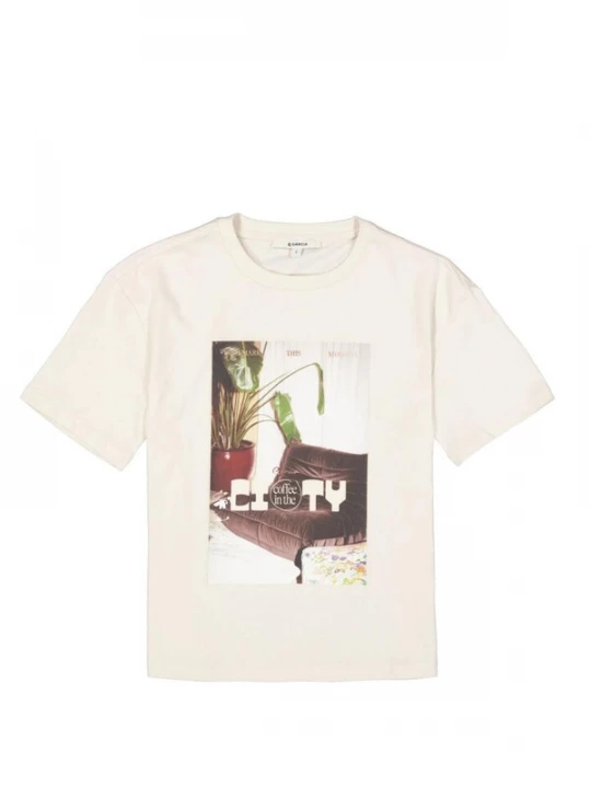 Foto van product GARCIA Shirt 'Garcia - Dames t-shirt' crème