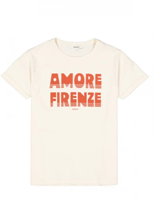 Foto van product GARCIA Shirt 'Garcia - Dames t-shirt' crème