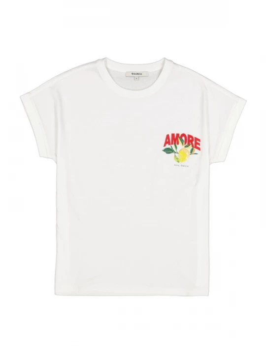 Foto van product GARCIA Shirt geel / groen / rood / offwhite