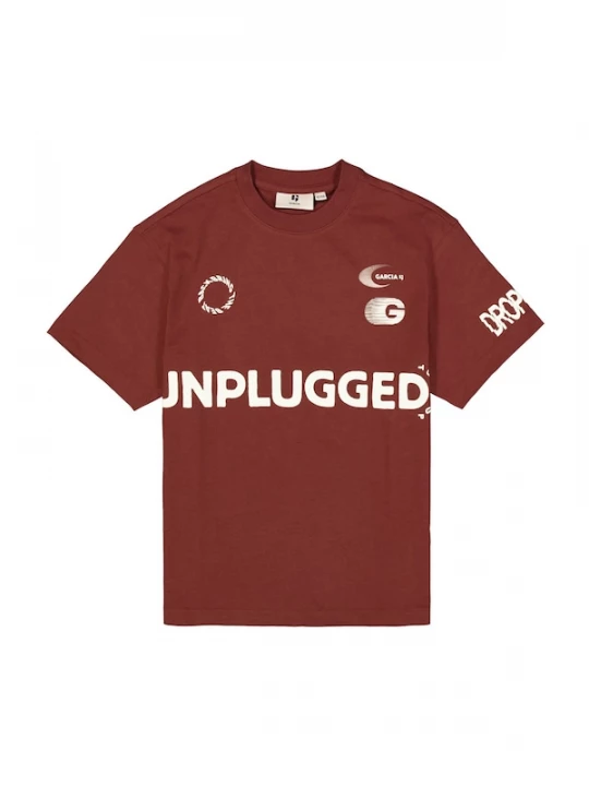 Foto van product GARCIA Shirt roestrood / wit