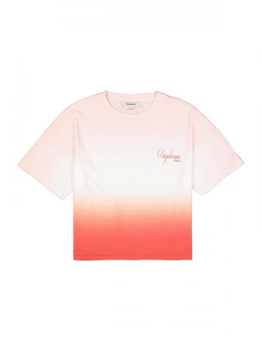 Foto van product GARCIA Shirt zalm roze / rosé / rood / wit