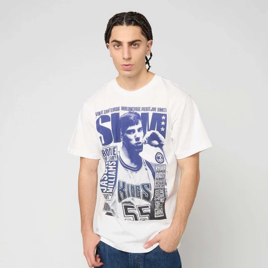 Foto van product Gardient Slam Tee Sacramento Kings Mitchell & Ness wit