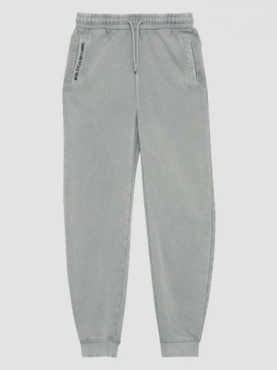 Foto van product Garment washed joggingbroek met printdetails s.Oliver grijs