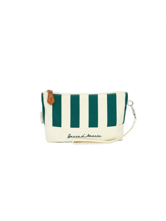 Foto van product Gassa d'Amante Clutch 'Alassio' groen / wit
