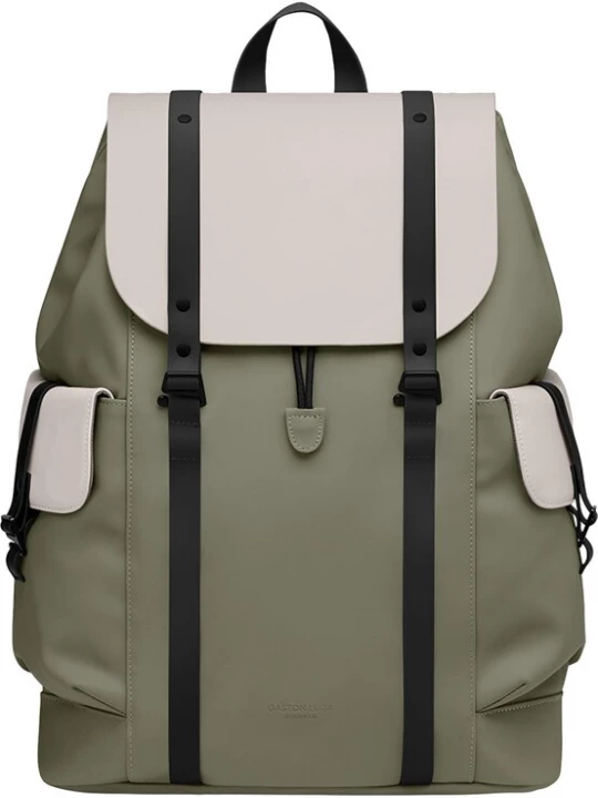Foto van product Gaston Luga Rugzak 'Spläsh Utility' crème / olijfgroen / zwart