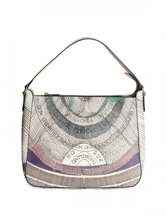 Foto van product Gattinoni Handtas beige / lila / zwart