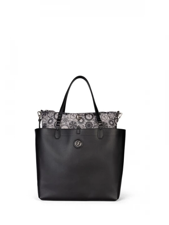 Foto van product Gattinoni Handtas grijs / zwart / wit