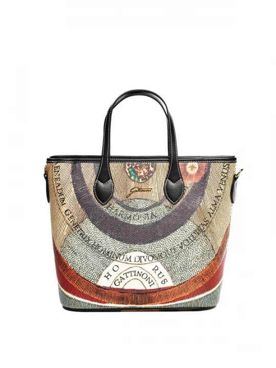 Foto van product Gattinoni Shopper beige / marine / donkeroranje / zwart