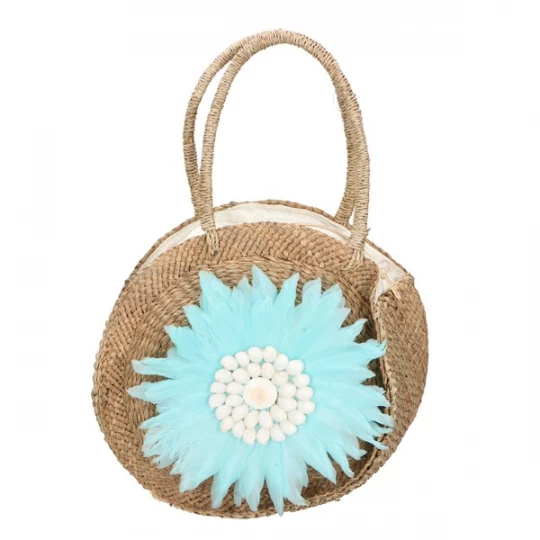 Foto van product Gave Lux Handtas beige / hemelsblauw / wit