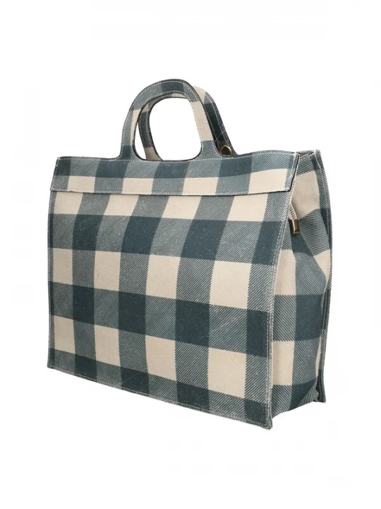 Foto van product Gave Lux Handtas lichtbeige / petrol