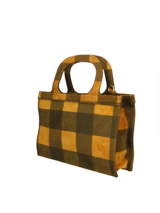 Foto van product Gave Lux Handtas donkergeel / olijfgroen