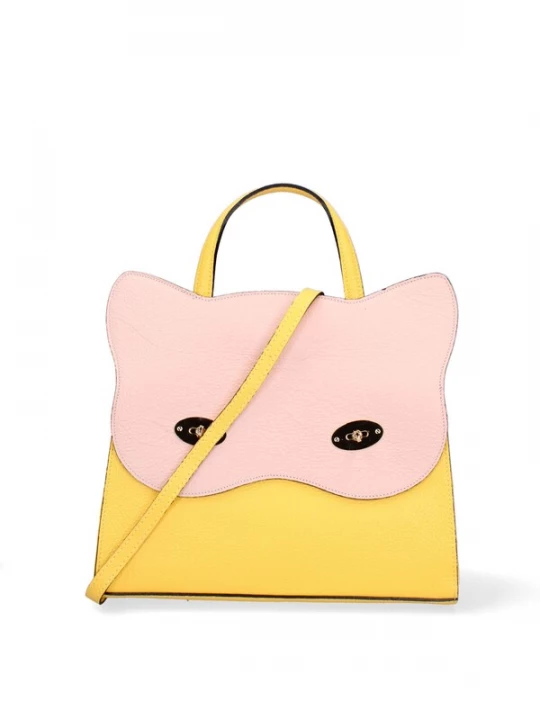 Foto van product Gave Lux Handtas geel / lichtroze