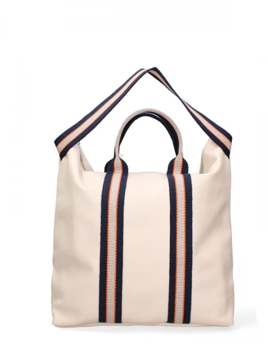 Foto van product Gave Lux Shopper crème / neonoranje / zwart