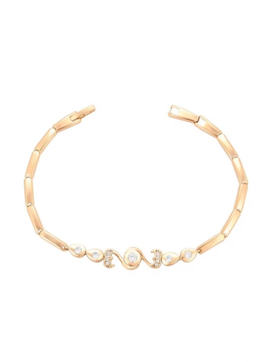 Foto van product faina Armband rose-goud / transparant
