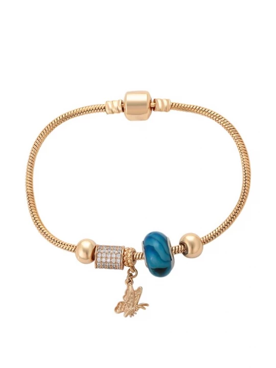 Foto van product faina Armband blauw / rose-goud