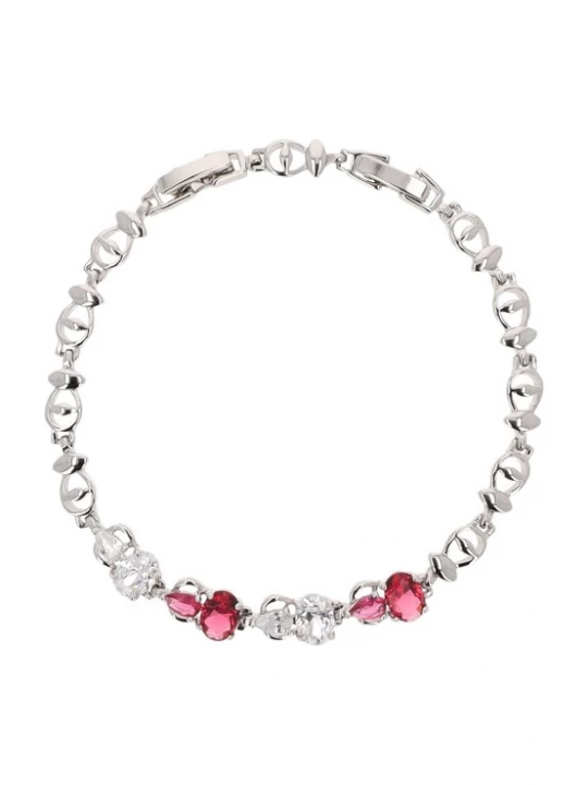 Foto van product faina Armband pink / zilver / wit