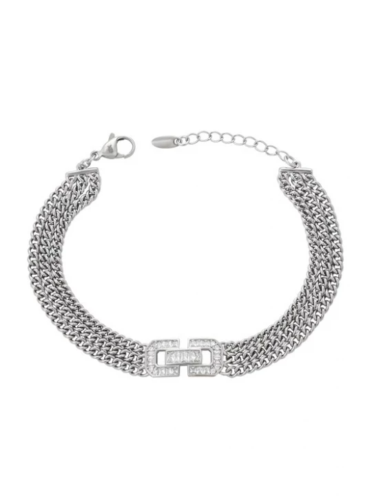 Foto van product NAEMI Armband zilver / transparant